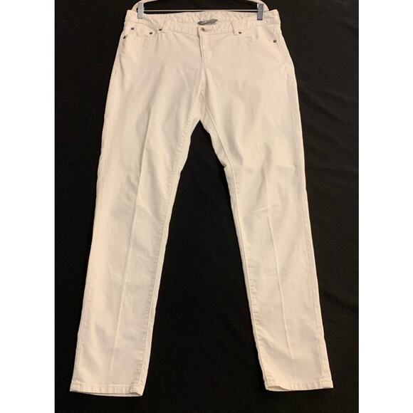 The North Face Womens Pants White Size 14 Tapered Leg Longer Inseam Some Stretch - Picture 1 of 12